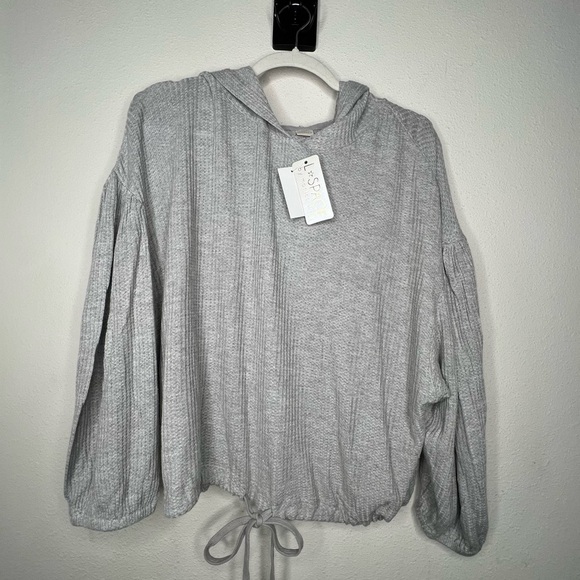 L* Space Revolve Venice Beach Hoodie in Heather Gray, size M/L NWT - Picture 2 of 6